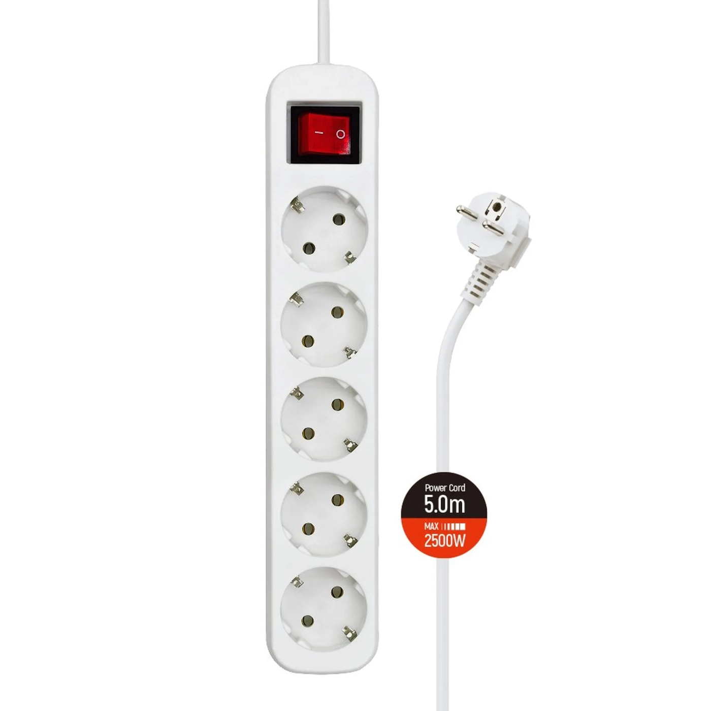 Купить Сетевой фильтр ColorWay CW-PSEA55W 5 м, 5 розеток - фото 1