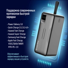 Купить Павербанк УМБ ColorWay 50000mAh 22.5W (CW-PB500LPC5BK-PDD) - фото 8