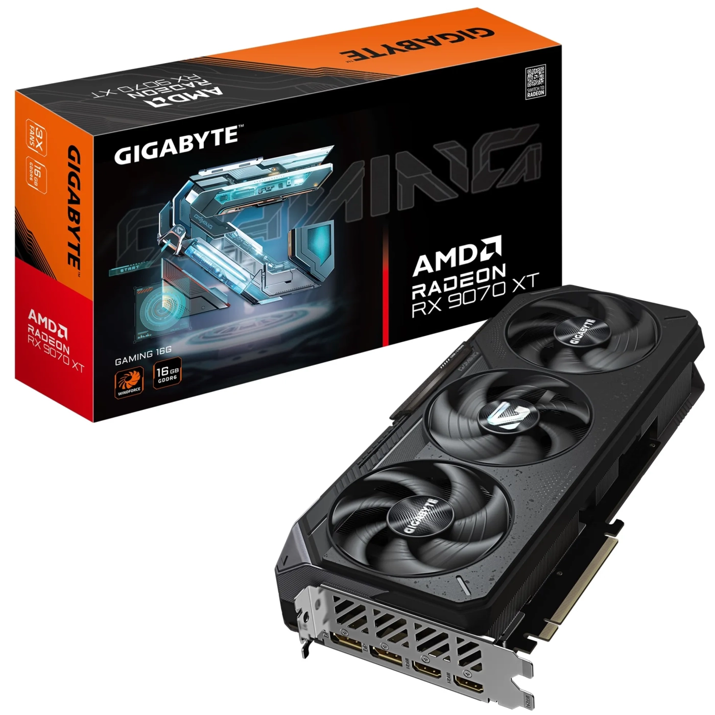 Купити Відеокарта GIGABYTE AMD Radeon RX 9070 XT GAMING 16G (GV-R9070XTGAMING-16GD) - фото 10