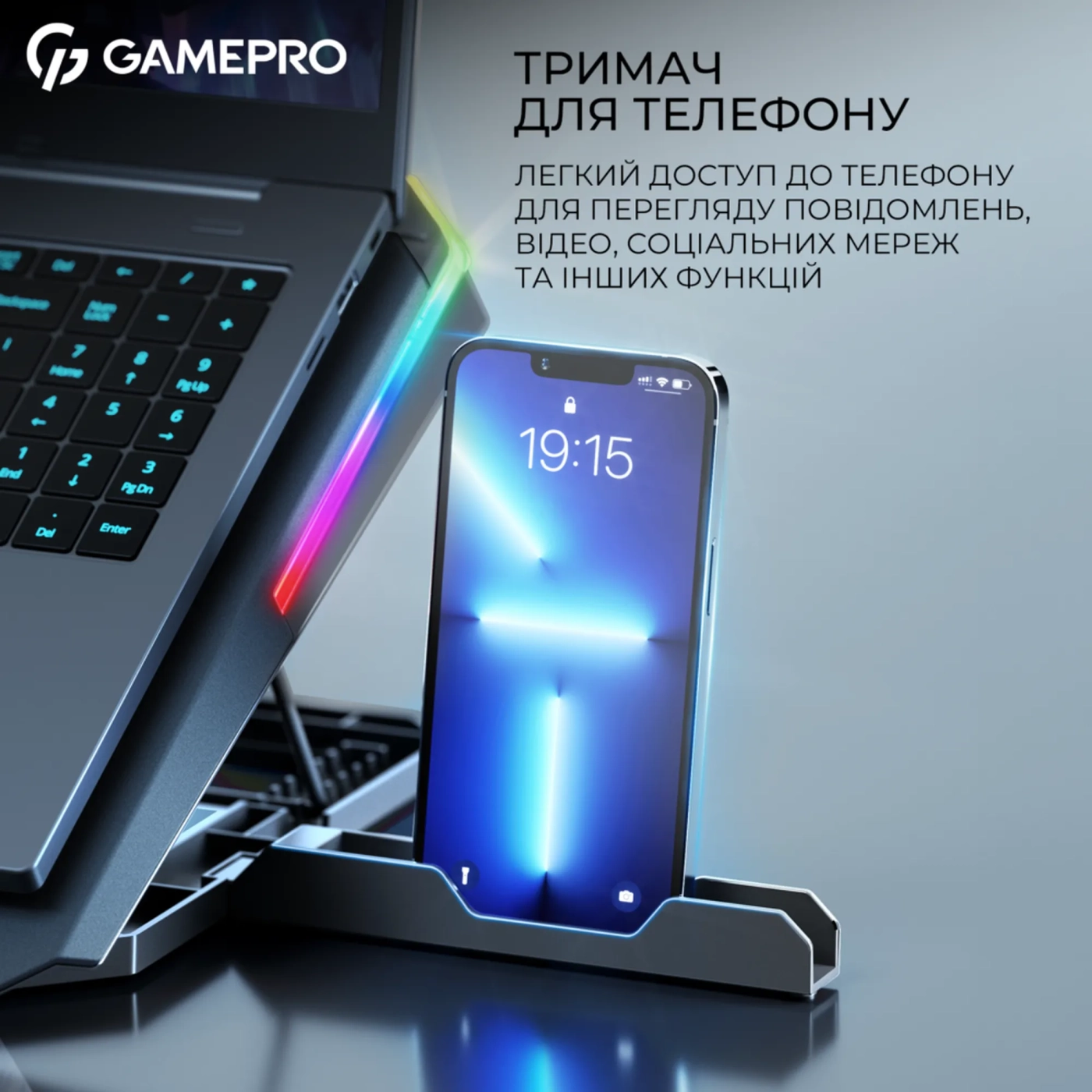Купити Охолоджувальна підставка для ноутбука Gamepro CP1040 - фото 10