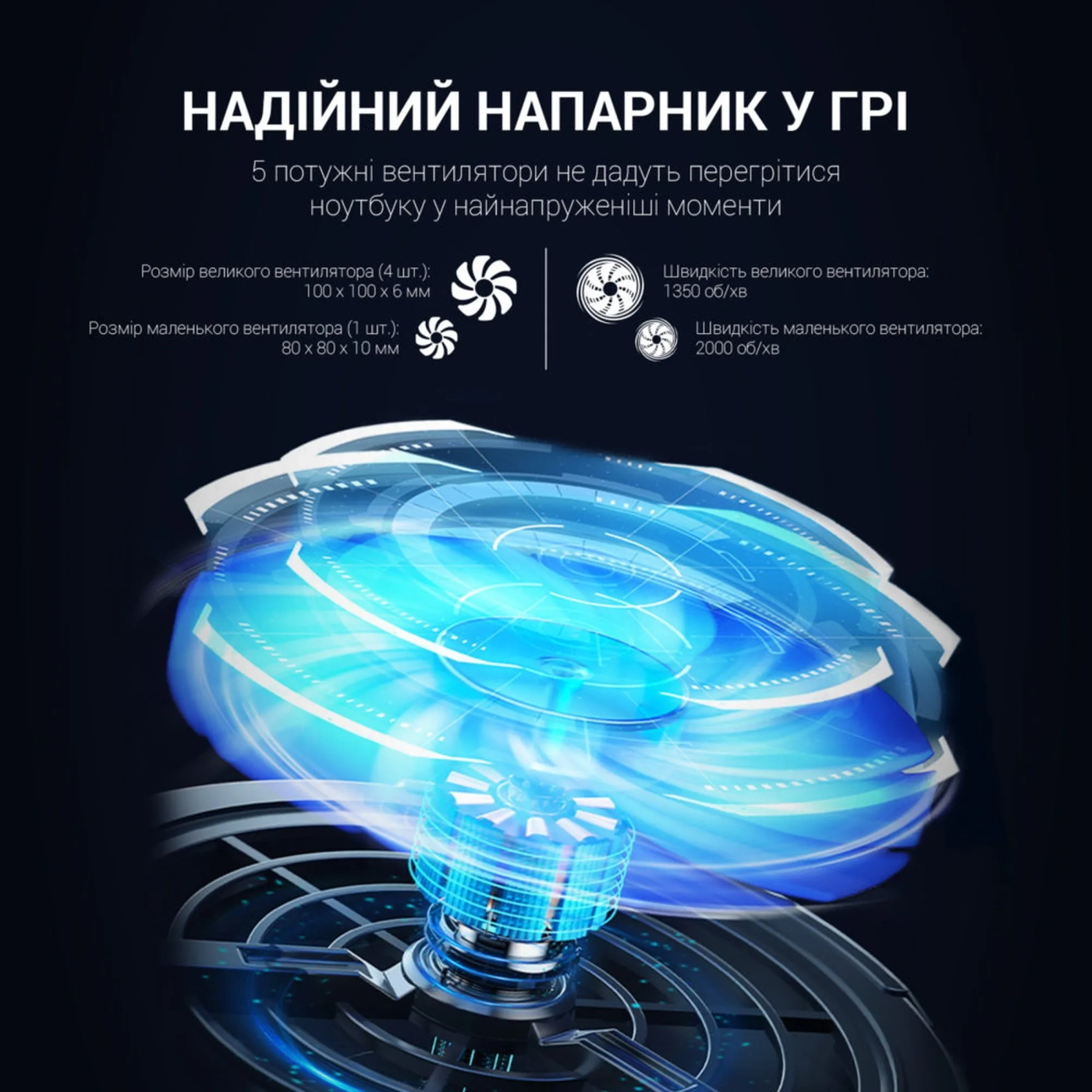 Купить Охлаждающая подставка для ноутбука Gamepro CP1450 - фото 6