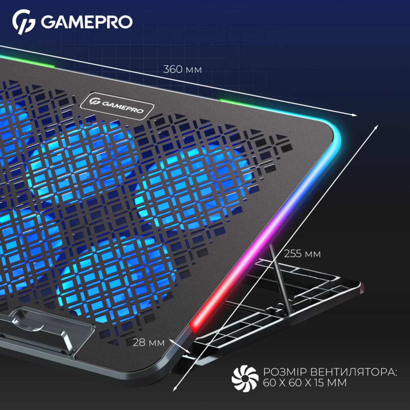 Купить Охлаждающая подставка для ноутбука Gamepro CP590 - фото 7