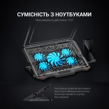 Купити Охолоджувальна підставка для ноутбука Gamepro CP627 - фото 8