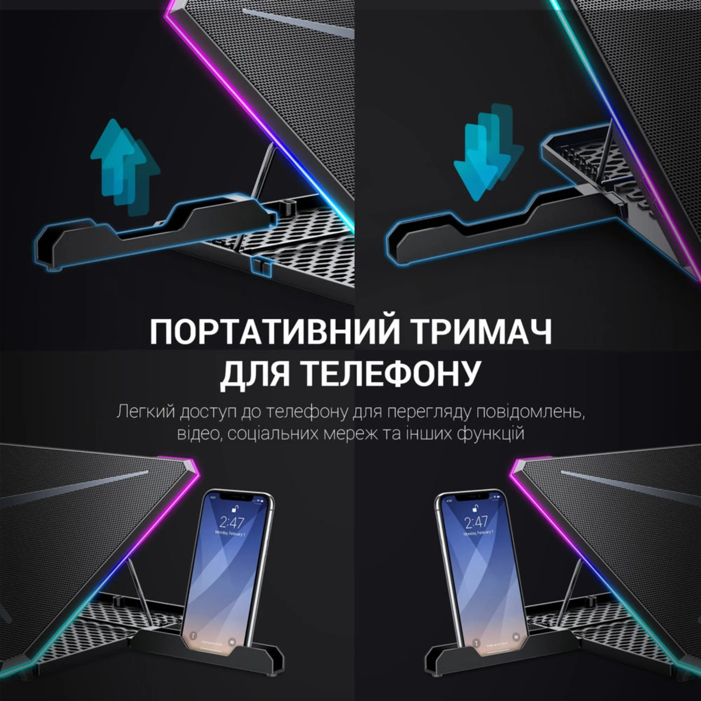 Купить Охлаждающая подставка для ноутбука Gamepro CP940 - фото 10