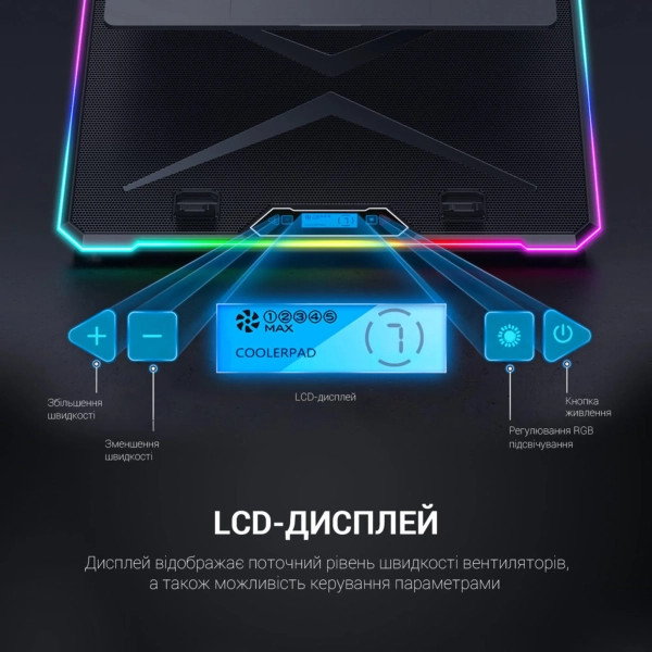 Купить Охлаждающая подставка для ноутбука Gamepro CP940 - фото 13