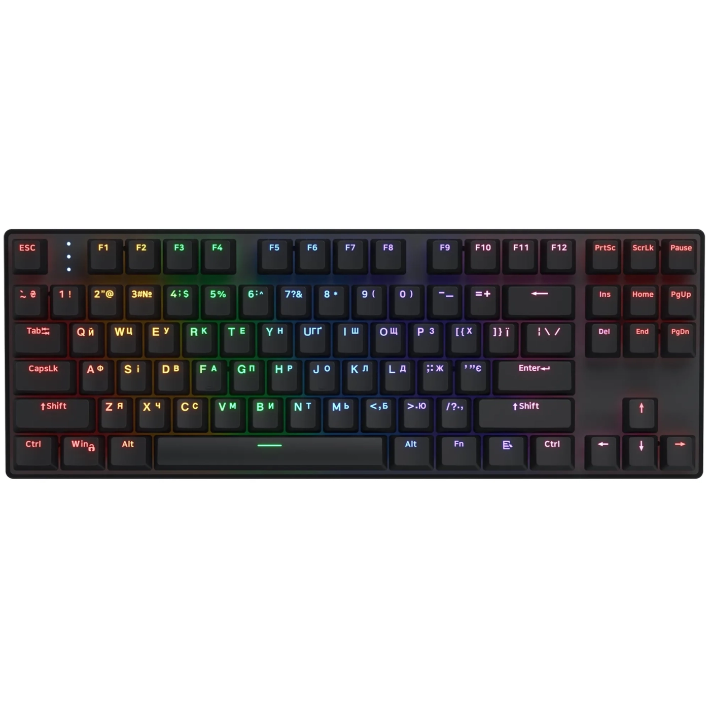 Купить Клавиатура Hator Icefall Mecha TKL Rainbow Wireless Black (HTK287UA) - фото 1