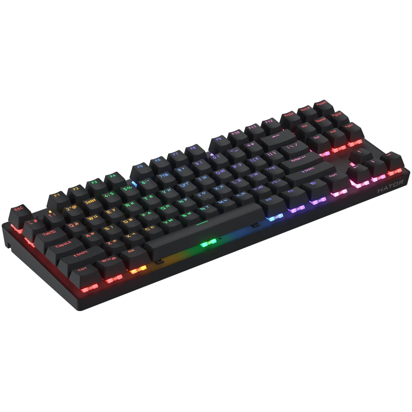 Купить Клавиатура Hator Icefall Mecha TKL Rainbow Wireless Black (HTK287UA) - фото 2