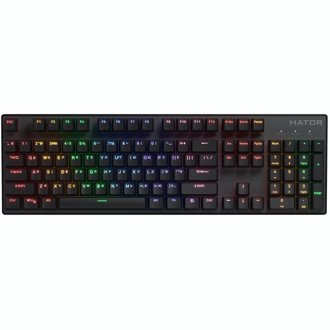 Купить Клавиатура Hator Icefall Mecha Rainbow Wireless Black (HTK204UA) - фото 1