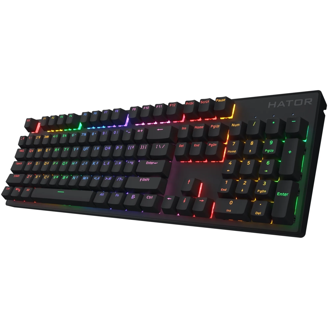 Купить Клавиатура Hator Icefall Mecha Rainbow Wireless Black (HTK204UA) - фото 2