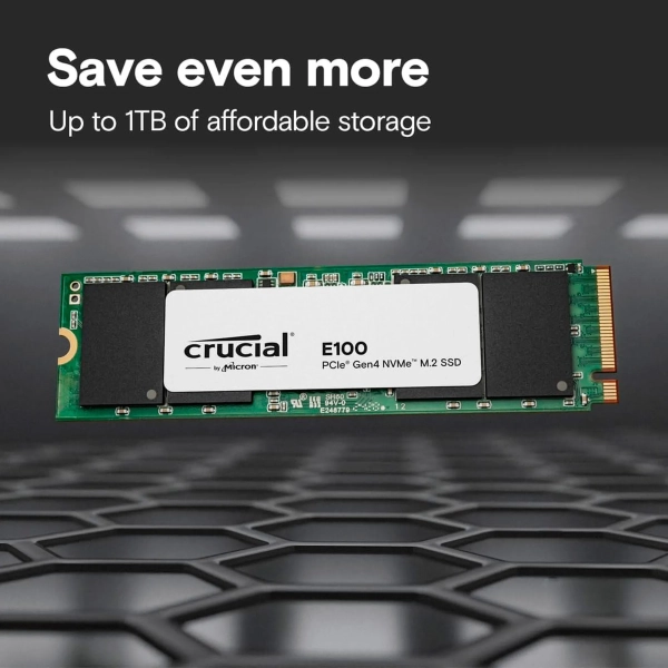 Купить SSD диск Crucial E100 1TB M.2 (CT1000E100SSD8) - фото 4