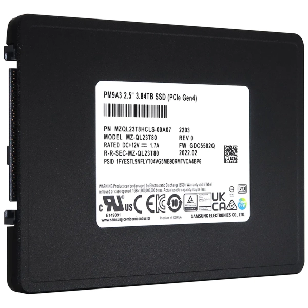 Купить SSD диск Samsung PM9A3 3.84TB 2.5" (MZQL23T8HCLS-00A07) - фото 2
