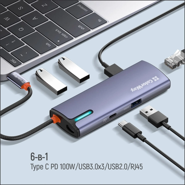 Купить USB-хаб ColorWay CW-HUB03 - фото 7