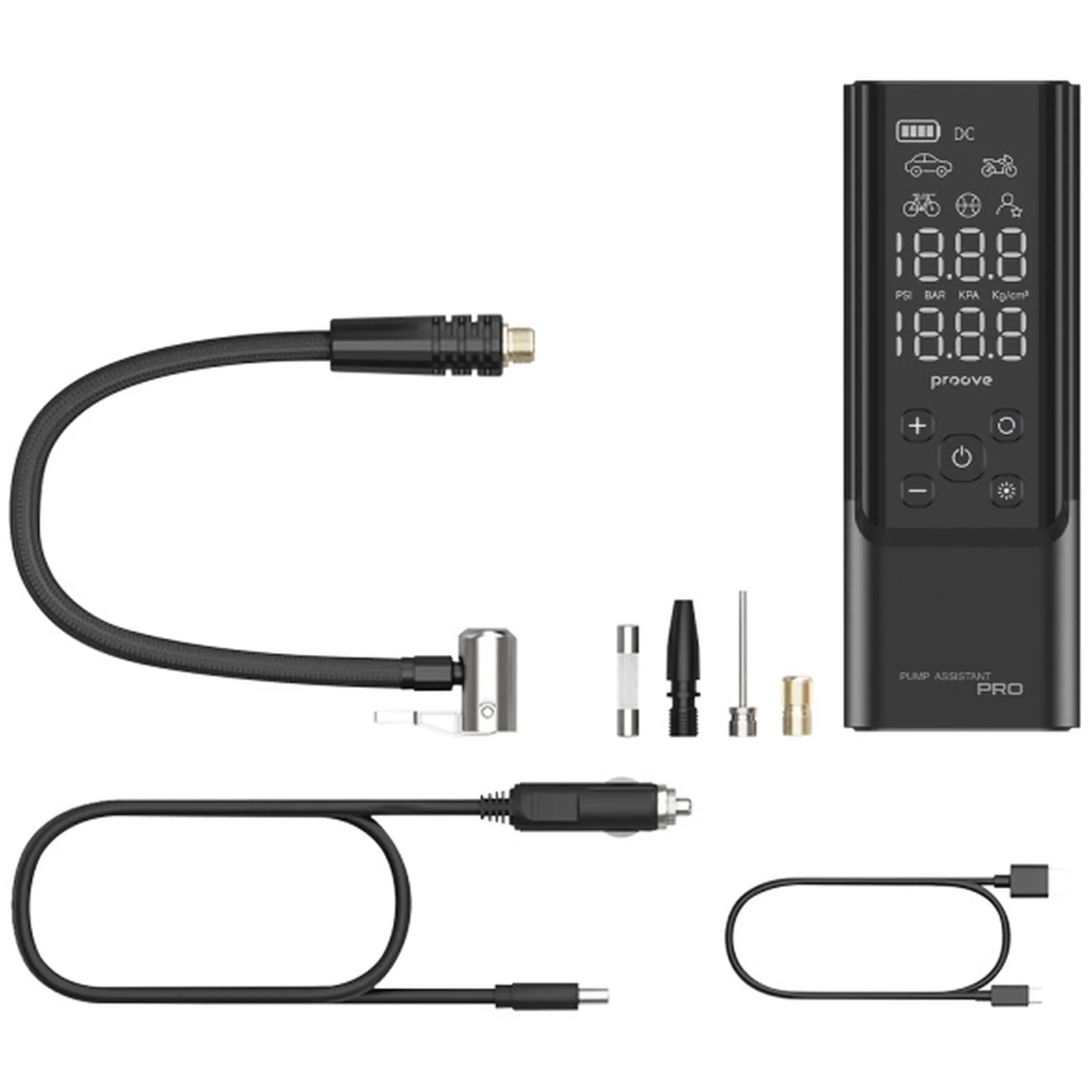 Купить Автомобильный насос Proove Pump Assistant Pro 120W 7500mAh Black (PPAP80010901)_ - фото 9