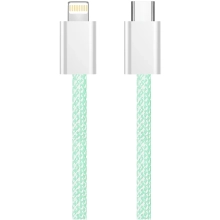 Купити Кабель ColorWay USB-C - Lightning 27W 3A 1m Green (CW-CBPDCL061-G) - фото 2