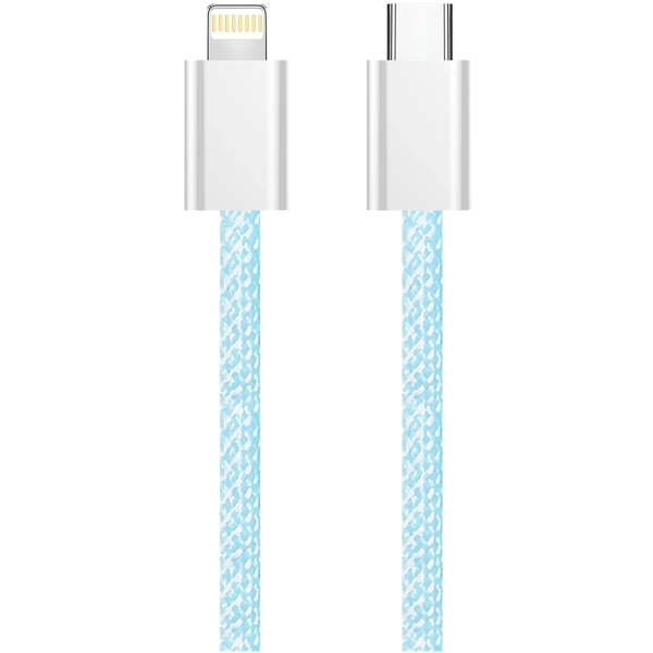 Купити Кабель ColorWay USB-C - Lightning 27W 3A 1m Blue (CW-CBPDCL061-BL) - фото 2