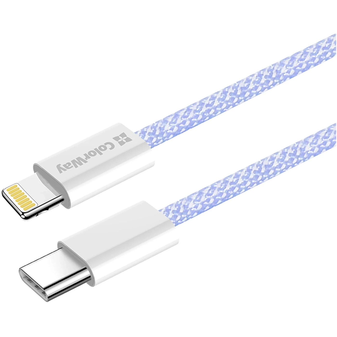 Купить Кабель ColorWay USB-C - Lightning 27W 3A 1m Purple (CW-CBPDCL061-PU) - фото 3