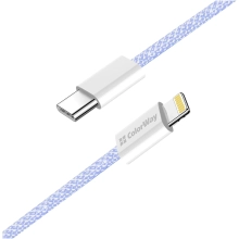 Купить Кабель ColorWay USB-C - Lightning 27W 3A 1m Purple (CW-CBPDCL061-PU) - фото 5