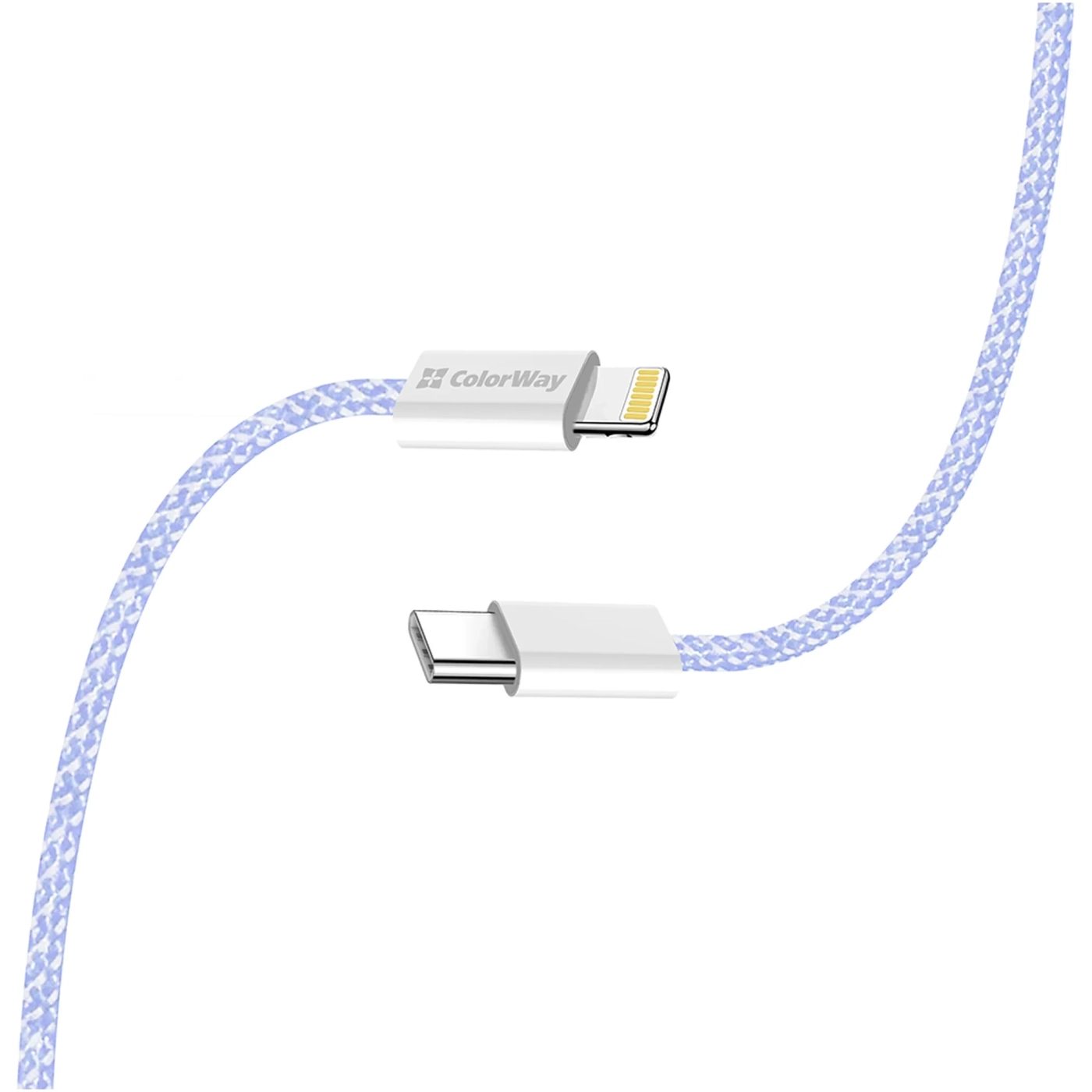Купить Кабель ColorWay USB-C - Lightning 27W 3A 1m Purple (CW-CBPDCL061-PU) - фото 7