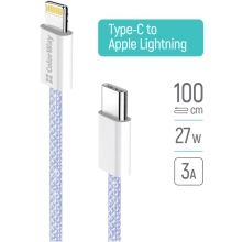 Купить Кабель ColorWay USB-C - Lightning 27W 3A 1m Purple (CW-CBPDCL061-PU) - фото 9
