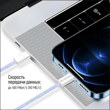 Купить Кабель ColorWay USB-C - Lightning 27W 3A 1m Purple (CW-CBPDCL061-PU) - фото 14