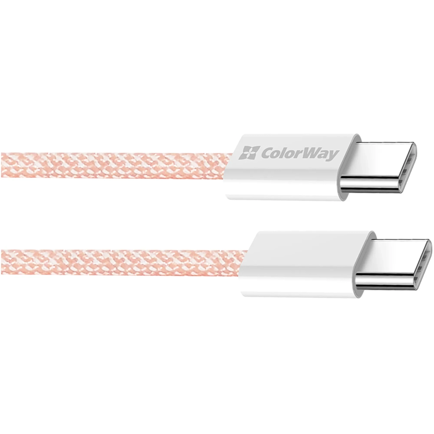 Купить Кабель ColorWay USB-C 60W 3А 1m Pink (CW-CBPDCC061-P) - фото 2