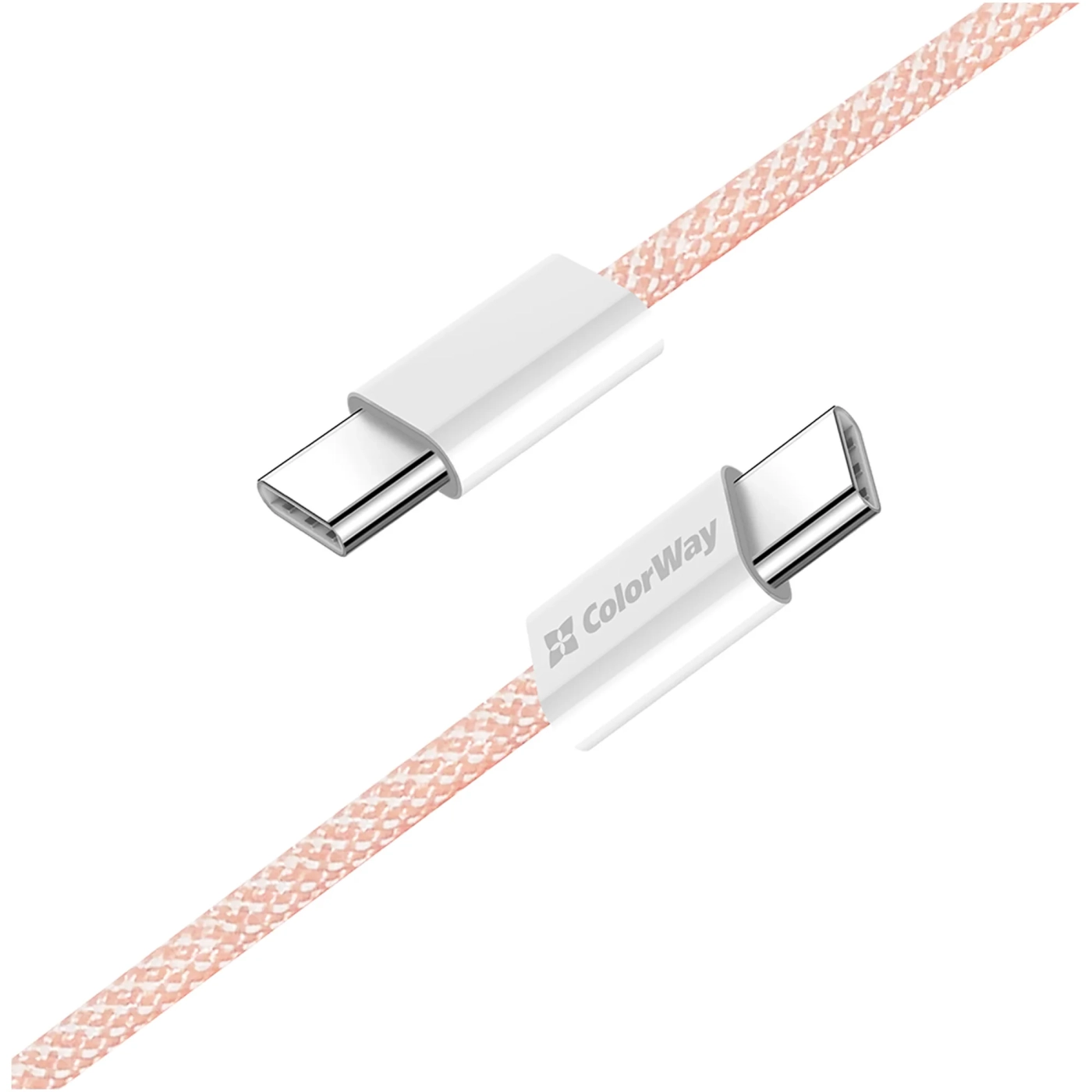 Купить Кабель ColorWay USB-C 60W 3А 1m Pink (CW-CBPDCC061-P) - фото 4