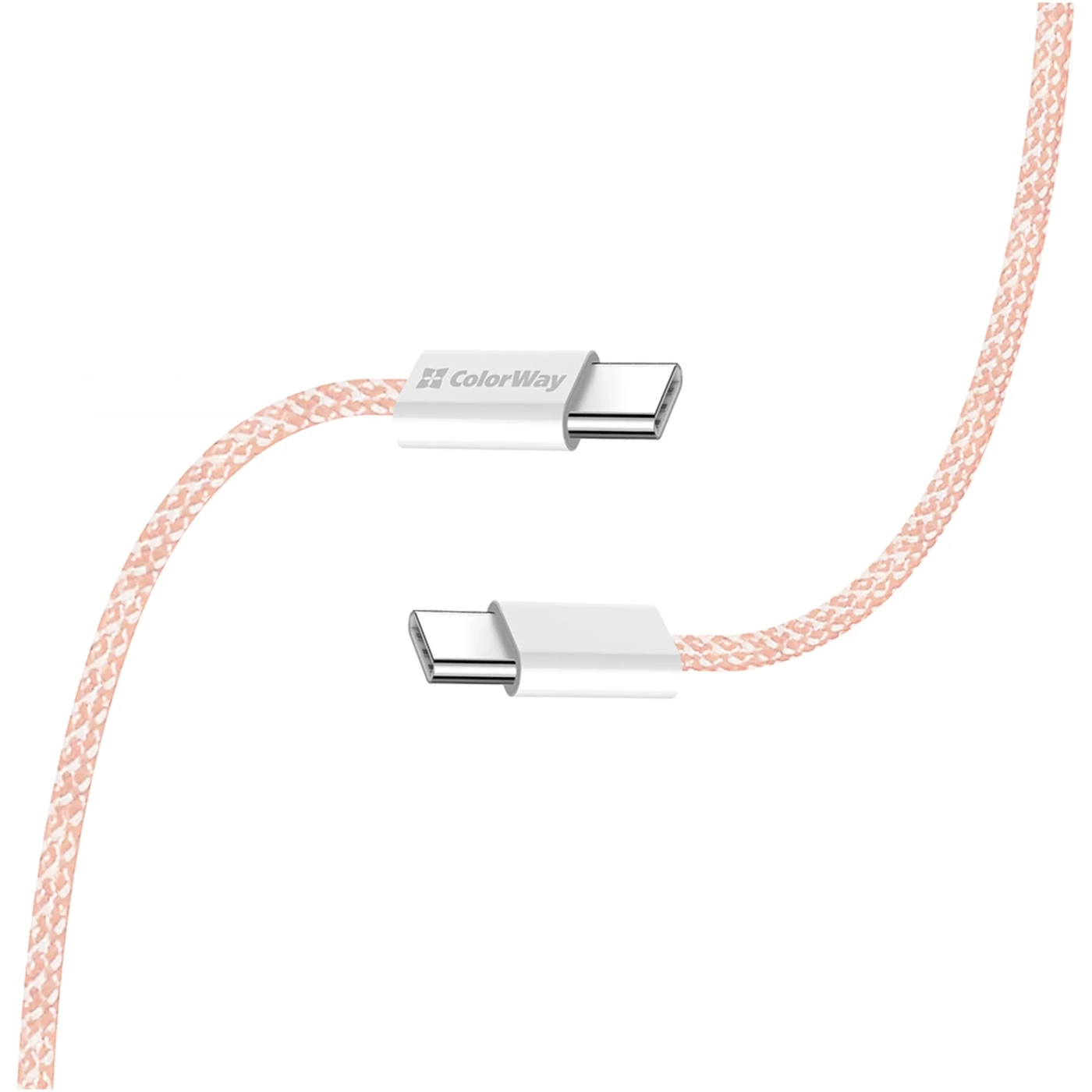Купить Кабель ColorWay USB-C 60W 3А 1m Pink (CW-CBPDCC061-P) - фото 5