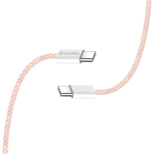 Купить Кабель ColorWay USB-C 60W 3А 1m Pink (CW-CBPDCC061-P) - фото 5
