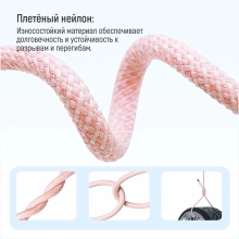 Купить Кабель ColorWay USB-C 60W 3А 1m Pink (CW-CBPDCC061-P) - фото 11