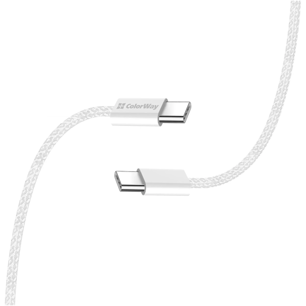 Купить Кабель ColorWay USB-C 60W 3А 1m Grey (CW-CBPDCC061-GR) - фото 5