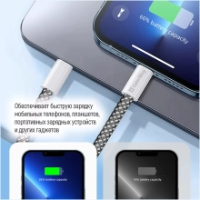 Купить Кабель ColorWay USB-C 60W 3А 1m Black (CW-CBPDCC061-BK) - фото 13