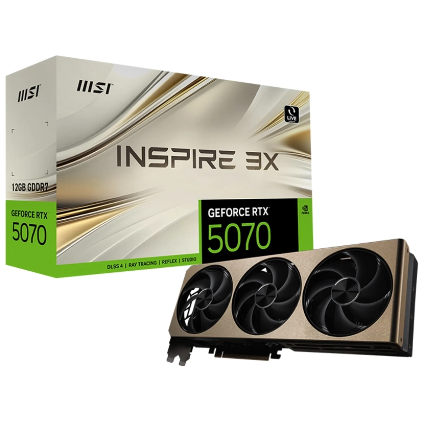 Купить Видеокарта MSI GeForce RTX 5070 12G Inspire 3X (G5070-12I3) - фото 5