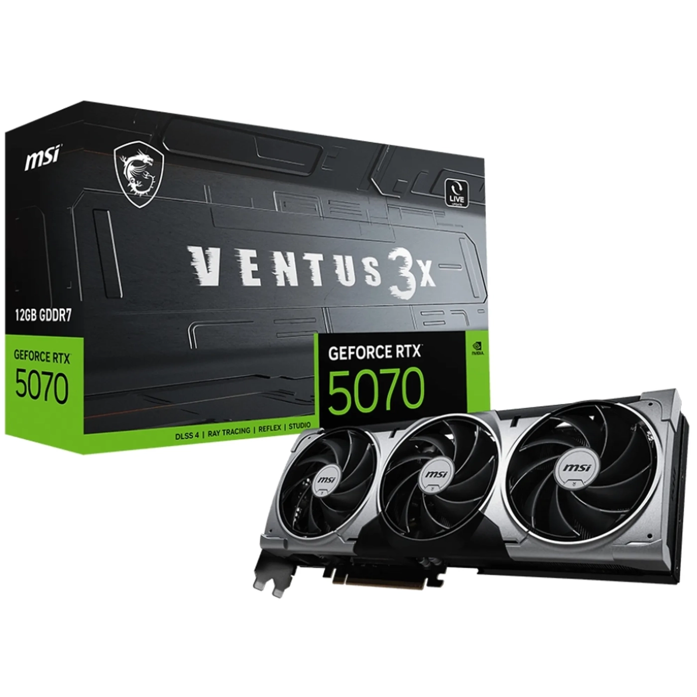 Купить Видеокарта MSI GeForce RTX 5070 12G Ventus 3X (G5070-12V3) - фото 5
