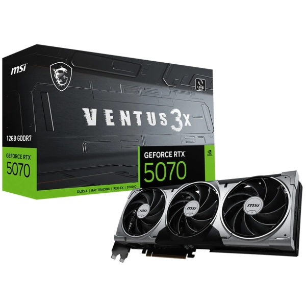 Купить Видеокарта MSI GeForce RTX 5070 12G Ventus 3X (G5070-12V3) - фото 5