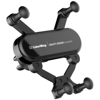 Купить Автодержатель ColorWay Gravity Sensor Holder Black (CW-CHG11-BK) - фото 1
