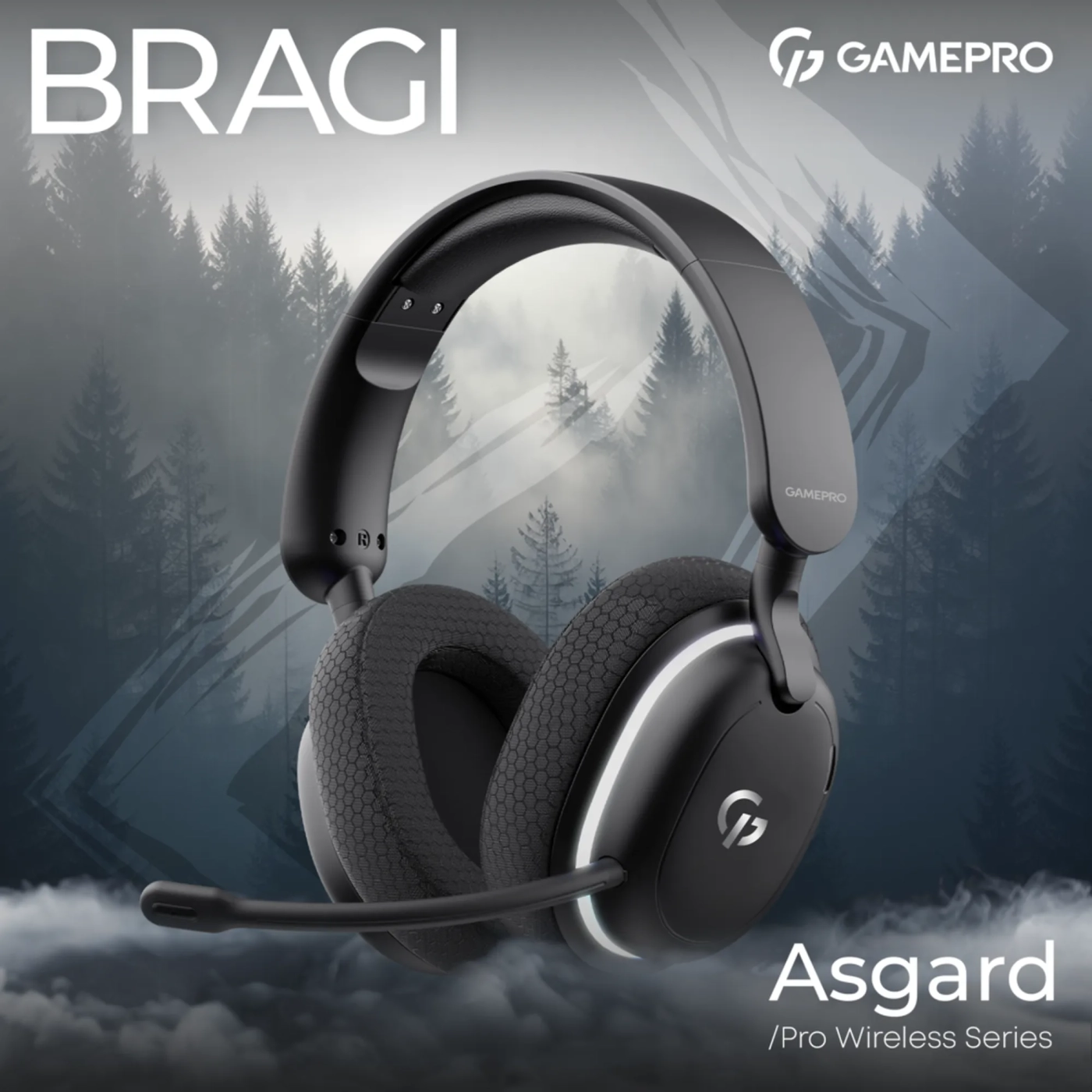 Купити Навушники GamePro Asgard Bragi 7.1 RGB Tri-Mod Black (HSW250B) - фото 3
