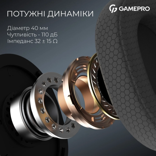 Купити Навушники GamePro Asgard Bragi 7.1 RGB Tri-Mod Black (HSW250B) - фото 6