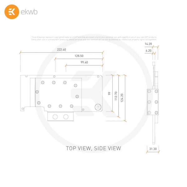 Купити Задня панель EKWB EK-Quantum Vector RE RTX 3080/3090 Active Backplate D-RGB - Plexi - фото 6