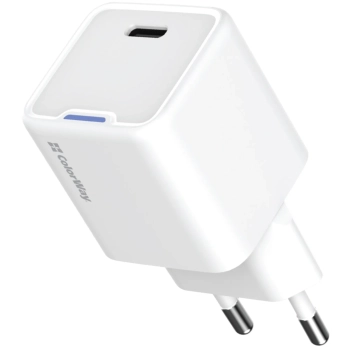 Купить Зарядное устройство СolorWay GaN 25W 3A USB-C Black (CW-CHS052PD-BK) - фото 1
