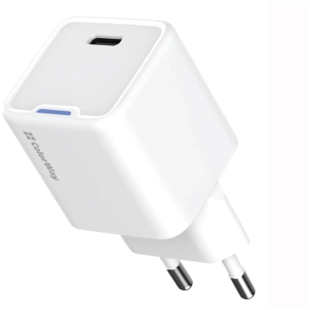 Купить Зарядное устройство СolorWay GaN 30W 3A USB-C White (CW-CHS054PD-WT) - фото 1