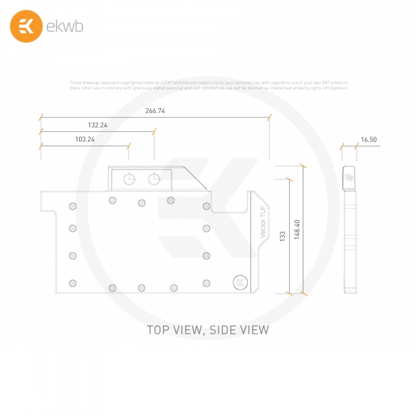 Купить Водоблок EKWB EK-Quantum Vector TUF RTX 3080/3090 D-RGB - Nickel + Plexi - фото 5