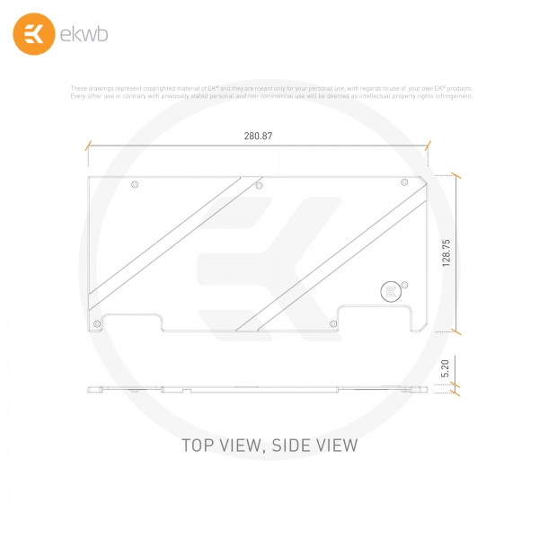 Купити Радіатор EKWB EK-Quantum Vector Strix RTX 3070/3080/3090 Backplate - Nickel - фото 3