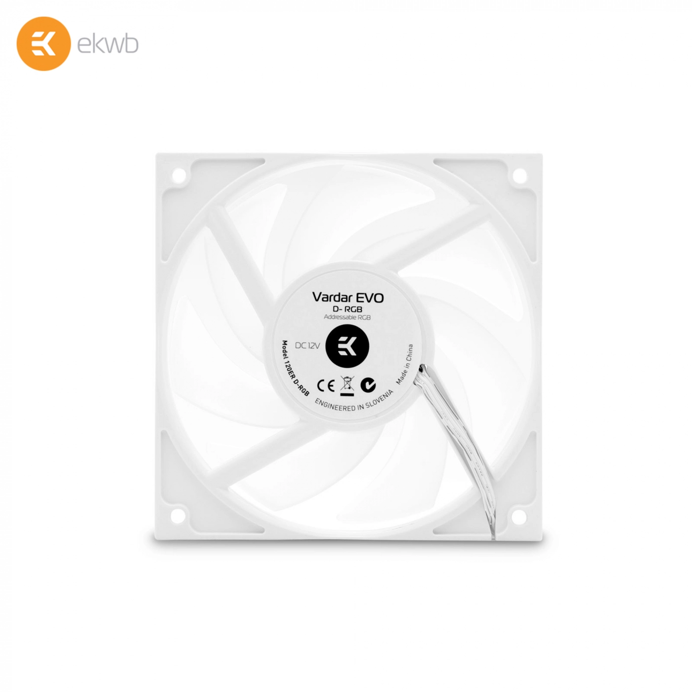 Купити Вентилятор EKWB EK-Vardar EVO 120ER D-RGB (500-2200 RPM) - White - фото 2