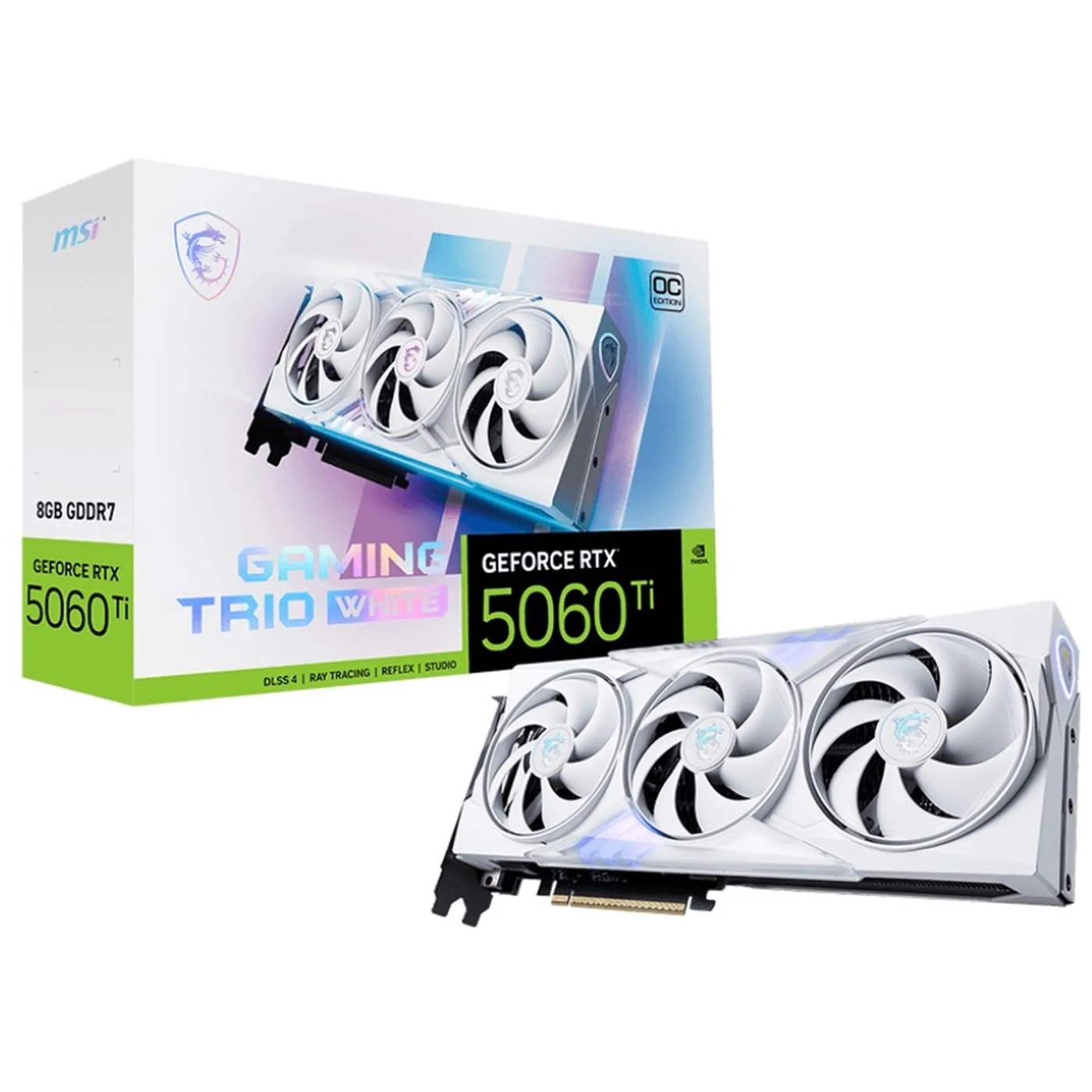 Купить Видеокарта MSI Nvidia GeForce RTX 5060 Ti GAMING TRIO OC WHITE 8GB (G506T-8GTCW) - фото 7