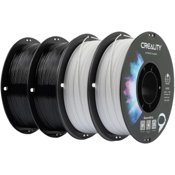 Купити PETG Filament (пластик) для 3D принтера CREALITY 4x1кг, 1.75мм, чорний/білий (3301030079) - фото 1