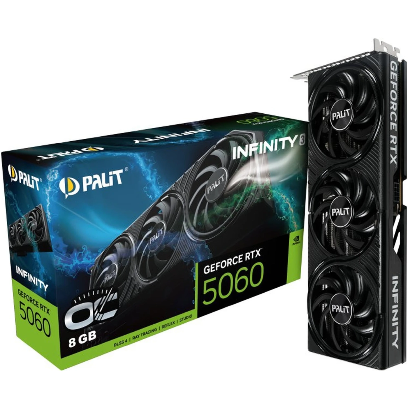 Купить Видеокарта PALIT Nvidia GeForce RTX 5060 Infinity 3 OC 8GB (NE75060T19P1-GB2063S) - фото 9