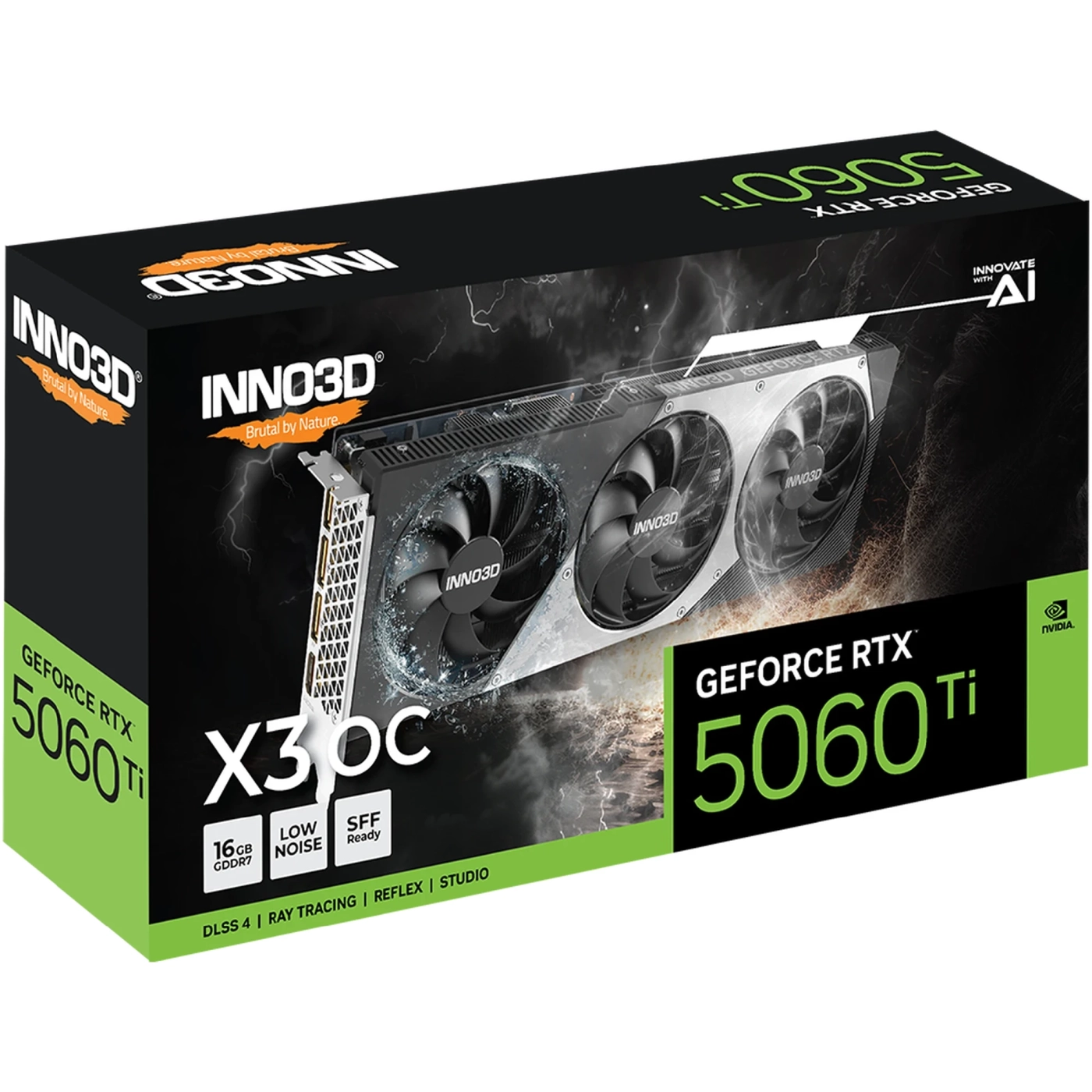 Купить Видеокарта Inno3D Nvidia GeForce RTX 5060 Ti X3 OC 16GB (N506T3-16D7X-191073L) - фото 3