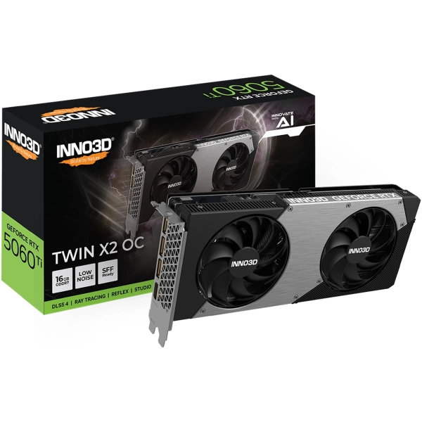 Купити Відеокарта Inno3D Nvidia GeForce RTX 5060 Ti TWIN 2X OC 16G (N506T2-16D7X-191073N) - фото 5