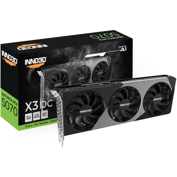Купить Видеокарта Inno3D Nvidia GeForce RTX 5070 X3 OC 12GB (N50703-12D7X-195064L) - фото 4