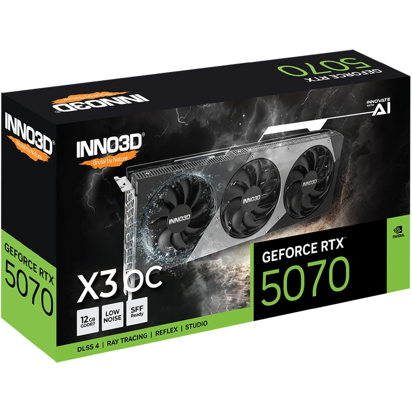 Купить Видеокарта Inno3D Nvidia GeForce RTX 5070 X3 OC 12GB (N50703-12D7X-195064L) - фото 5